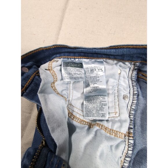 Levi's Men's 511 Slim Fit Stretch Jeans 34x32 Distressed Medium Blue Stretch - Picture 6 of 12